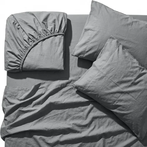 Miniatura 31 de Juego de sábanas de cama King de percal Peru Pima de 285 hilos - 100% algodón peruano Pima, 4 piezas