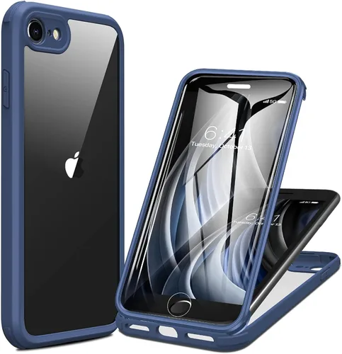 Miniatura 153 de Miracase Funda para iPhone 13 de 6.1 pulgadas, [sin burbujas] funda de teléfono de cuerpo completo con pantalla de vidrio completa integrada, sin