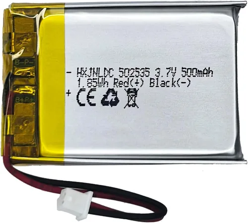 DC 3.7V 500mAh 502535 Batería recargable de polímero de litio, adecuada para productos electrónicos de bricolaje 3.7-5V con reemplazo de batería de