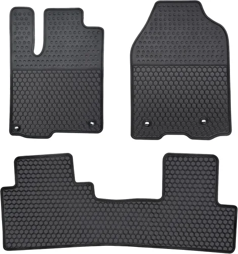 Miniatura 6 de Tapetes de auto a medida para Volkswagen VW Atlas 2018-2025 con asientos de butaca de segunda fila, alfombrillas de goma para auto resistentes, Todo