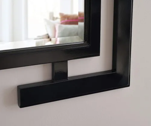Miniatura 5 de Kenroy Home Espejo de pared casual, 41 pulgadas de alto, 0.75 pulgadas de largo, 29 pulgadas de ancho con negro brillante
