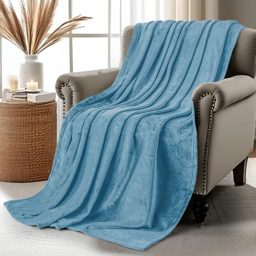 Miniatura 43 de Utopia Bedding Manta de forro polar negro, tamaño individual, ligera, mullida, suave, antiestática de microfibra (60 x 80 pulgadas)