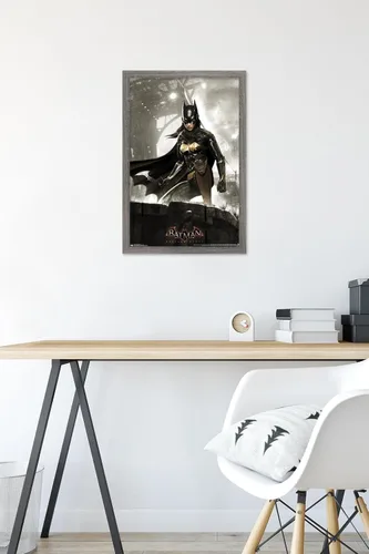 Miniatura 6 de Trends International DC Comics Video Game-Arkham Knight-Batgirl - Póster de pared, 14.72 x 22.37 pulgadas, versión enmarcada de madera de granero