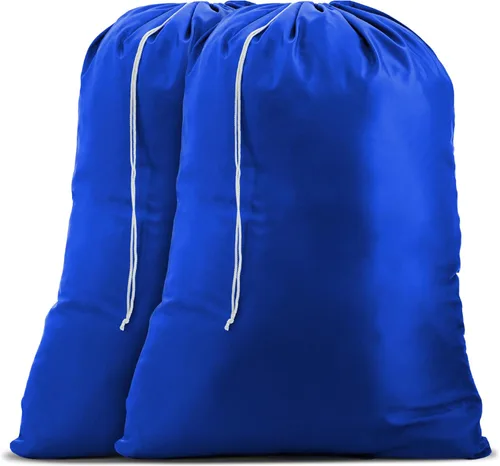 Handy Laundry Nailon XL – Gran capacidad con cordón de bloqueo, lavable a máquina, se adapta a cestas de lavandería o cestas, capacidad para 3 Azul