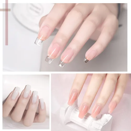 Miniatura 3 de GAOY Kit de uñas de gel de poliéster con kit de inicio de luz UV, kit de extensión de gel constructor de 6 piezas para principiantes con todo arte