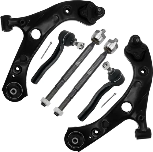 Miniatura 222 de Detroit Axle - Kit de extremo delantero para Chrysler 300 Dodge Charge Challenger 2011-2023, 2 brazos de control inferiores traseros 2 rótulas