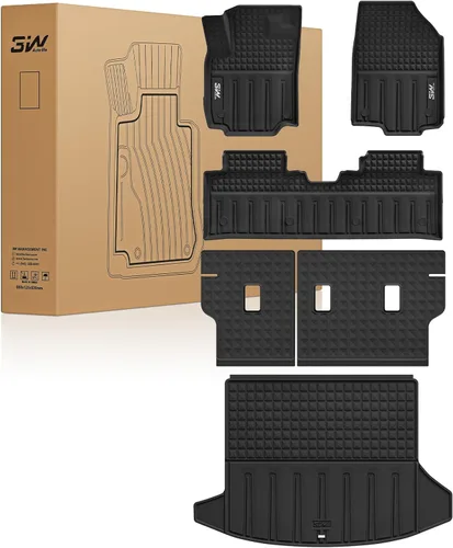 Miniatura 35 de 3W Alfombrillas de piso para Chevy Equinox 2018-2023 2024/Alfombrillas de piso GMC Terrain, TPE para todo clima con ajuste personalizado