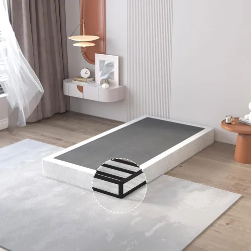 Miniatura 15 de OSASET Base de resortes de perfil bajo tamaño individual - Base de resortes de 7,6 cm (3,0 pulgadas) para cama pesada de tamaño individual, base