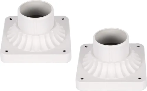 Miniatura 9 de LIT-PaTH Base de montaje de poste para exteriores, base de montaje en muelle para luz de poste estándar de 3 pulgadas, acabado negro mate, paquete