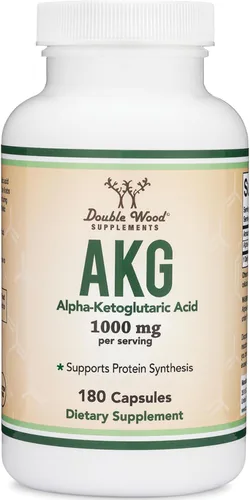 Miniatura 5 de Suplemento AKG (ácido alfa cetoglutárico) 1,000 mg por porción (180 cápsulas) diferente y puede ser más eficaz que AAKG