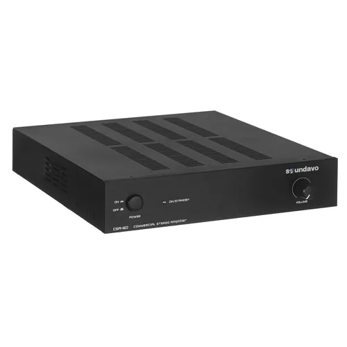 Miniatura 2 de Amplificador estéreo CSA-60 para audio casero, instalación residencial y comercial 180W puenteable