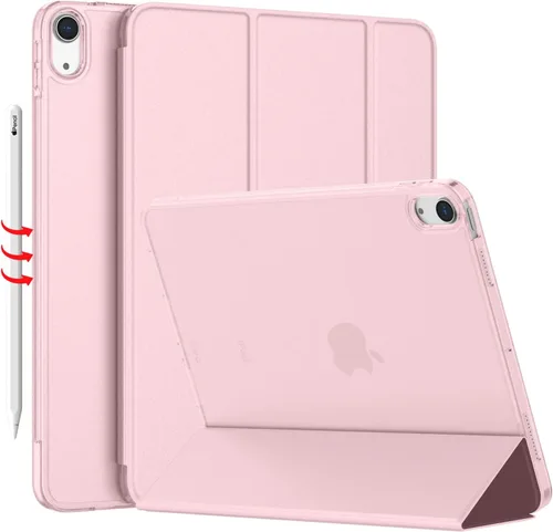 iMieet Funda para iPad Air de 11 pulgadas M3 2025/M2 2024 - Funda para iPad Air de 5ª/4ª generación 2022/2020 de 10.9 pulgadas, carcasa trasera Rosa