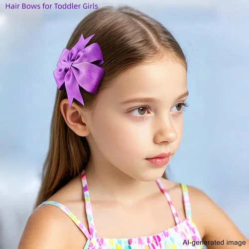 Miniatura 7 de 40 lazos para el pelo de grogrén de 3 pulgadas, con clips de cocodrilo, para niñas, bebés, adolescentes, en pares