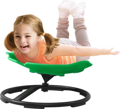 Silla giratoria sensorial para niños con autismo y TDAH, silla giratoria para uso en interiores y exteriores, juguetes para sentarse y girar, sillas