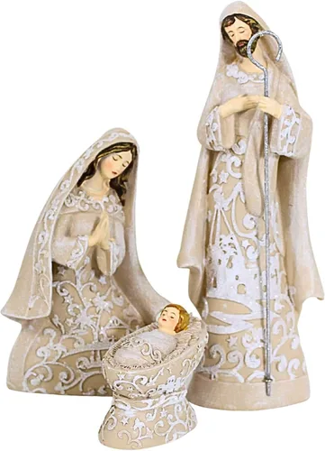 Miniatura 4 de Nativity Sets - Juego exclusivo de 7 piezas de Belén, cuenta con la Sagrada Familia con los 3 Reyes y un Ángel Gloria, 7.5 pulgadas