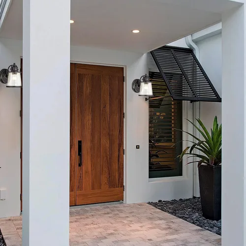 Miniatura 2 de Ciata Iluminación para exteriores, montaje en pared, aplique de una sola luz, lámpara de bronce resistente a la intemperie, 60 vatios, accesorio