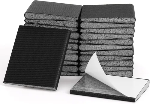 24 piezas de sellado de espuma para esquina de puerta, tapón autoadhesivo para puerta delantera exterior, relleno de huecos de puerta para Negro