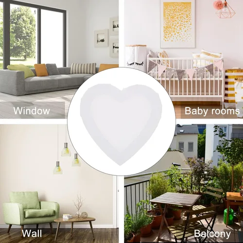Miniatura 4 de Wakauto Pintura blanca Juego de pintura blanca Juego de pintura lienzo en forma de corazón Dibujo en blanco Tableros de lienzo estirado