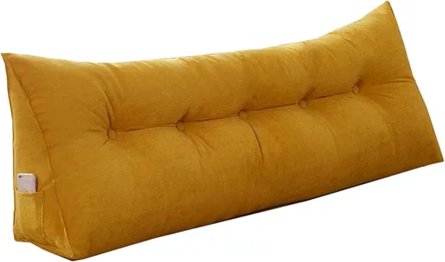 Miniatura 22 de Almohada de cuña para pared de cama, cabecera de almohada de respaldo de cama, almohada de lectura triangular grande, con funda extraíble