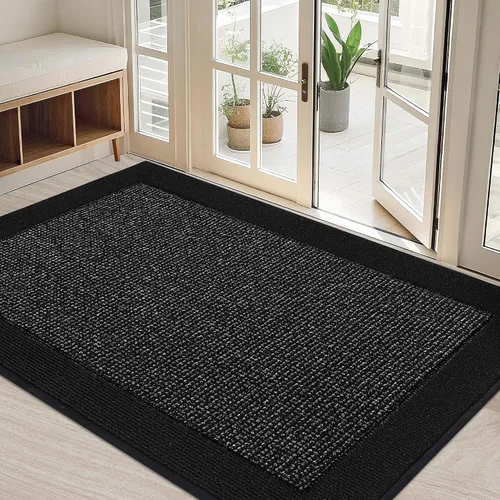 Miniatura 38 de BEQHAUSE Tapete para puerta interior de 20 x 32 pulgadas, tapete antideslizante para entrada, lavable, resistente a la suciedad, tapete