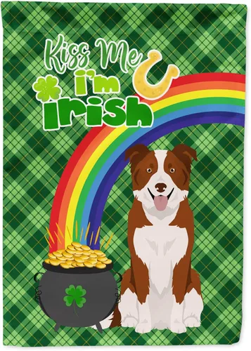 Miniatura 117 de Caroline's Treasures WDK4731GF - Bandera decorativa para jardín del día de San Patricio, color negro y tostado, Airedale Terrier, para jardín