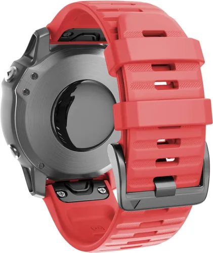 Miniatura 9 de ANCOOL Compatible con banda Fenix 6X/7X de 26mm Quickfit, correa de silicona suave de repuesto para relojes inteligentes Fenix 5X/Fenix 8 de Verde