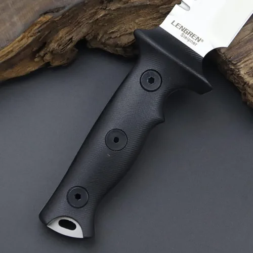 Miniatura 6 de Cuchillo táctico de 11.5 pulgadas Full Tang Jungle Primitive Fixed, Dientes Dorsal afilados y cuchillo de supervivencia para campamento, mango