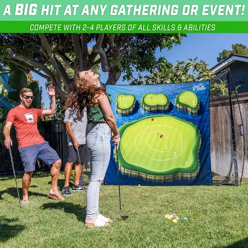 Miniatura 5 de The Original GoSports Chip N' Stick - Choose Classic, Darts or Islands - Giant Golf Games with Balls and Chipping Mat