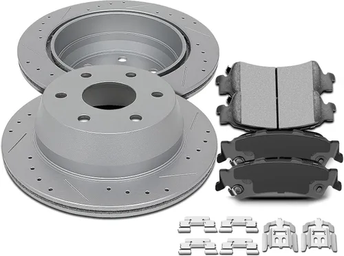 Miniatura 32 de Kit de Frenos SCITOO para Delantero Rotores de Freno y Pastillas de Freno Cerámicas para 2006-2008 para Dodge para Ram 1500, 2003-2008 para Dodge