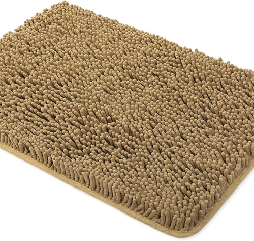 Miniatura 109 de Yeaban Alfombra de pasillo de baño de 24 x 72 pulgadas, antideslizante, alfombra de baño larga de felpilla gruesa, absorbente y lavable, alfombra