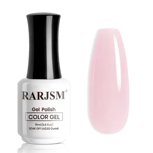 Miniatura 32 de RARJSM Esmalte de Uñas en Gel Nude Transparente Rosa Saludable Claro Esmalte de Uñas en Gel Nude Transparente Rosa Intenso Gelatinoso Barniz de Uñas