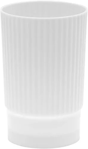 Miniatura 4 de Restaurantware Vasos de postre de 5 onzas, 100 mini tazas desechables para aperitivos, diseño redondo en espiral, tazas de plástico transparente