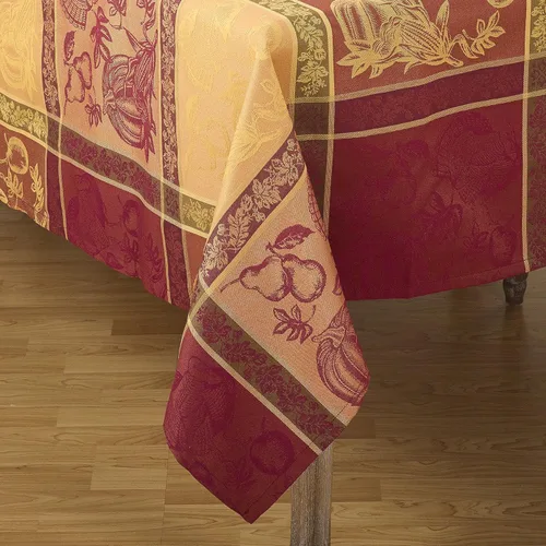 Miniatura 7 de SARO LIFESTYLE Camino de mesa jacquard de Acción de Gracias, diseño de cosecha de otoño, multicolor, 16 x 60 pulgadas