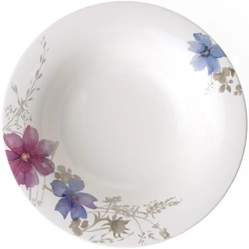 Miniatura 14 de Villeroy & Boch Mariefleur Gris Basic Breakfast - Plato redondo de porcelana premium con una decoración de flores juguetona, apto para lavavajillas