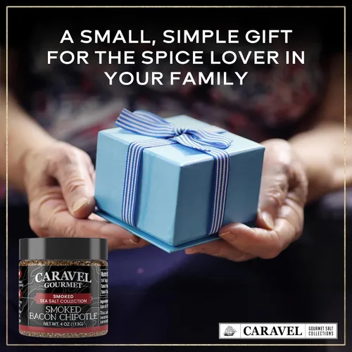 Miniatura 5 de Caravel Gourmet - Sales de mar ahumadas - Ahumadas naturalmente sobre madera del noroeste del Pacífico, ahumado intenso, delicioso, totalmente