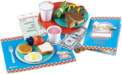Miniatura 2 de Learning Resources Serve It Up! Play Restaurant - 35 piezas, a partir de 3 años, juego de restaurante de simulación para niños, juguetes
