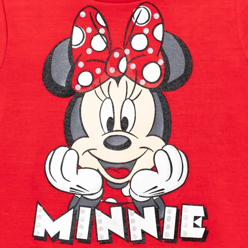 Miniatura 3 de Disney Minnie Mouse Princess Frozen Little Mermaid T-Shirt Leggings and Scrunchie 3 Piece Outfit Set Infant to Big Kid