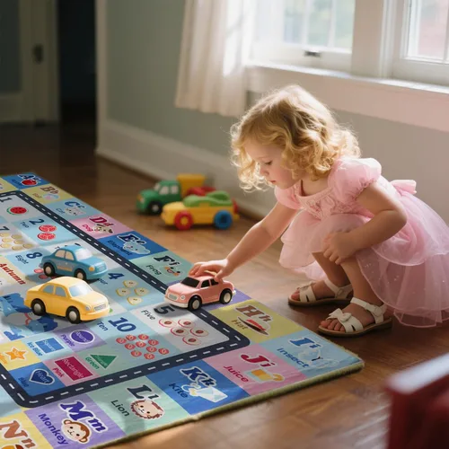 Miniatura 3 de Alfombra ABC infantil para sala de juegos, alfombra del alfabeto para el aula, alfombra lavable para habitación de bebé, sala de juegos, dormitorio