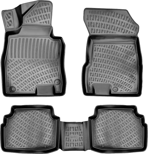 Miniatura 14 de RizLiner Alfombrillas de goma 3D para automóvil Kia K4 2025-2026, medidas con láser, para todo tipo de clima, resistentes, impermeables, sin olor