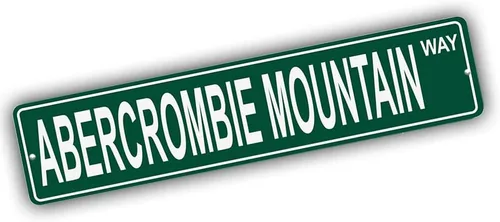 Washington Mountains Pick Your Mountain Compatible/Reemplazo para Abercrombie Mountain United States Mountain Aluminio Metal Tin Street Sign Style
