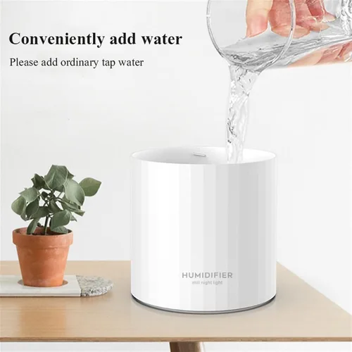 Miniatura 4 de Humidificador de doble boquilla humidificador de aire USB 900ML capacidad de agua Cool Mist Maker Fogger con luz nocturna colorida Humidificador Rosa