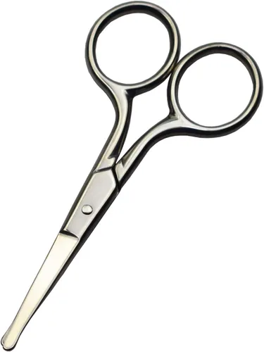 Tijeras profesionales de aseo de seguridad para cuidado personal, depilación facial y recorte de cejas de nariz y oreja, tijeras de punta recta fina