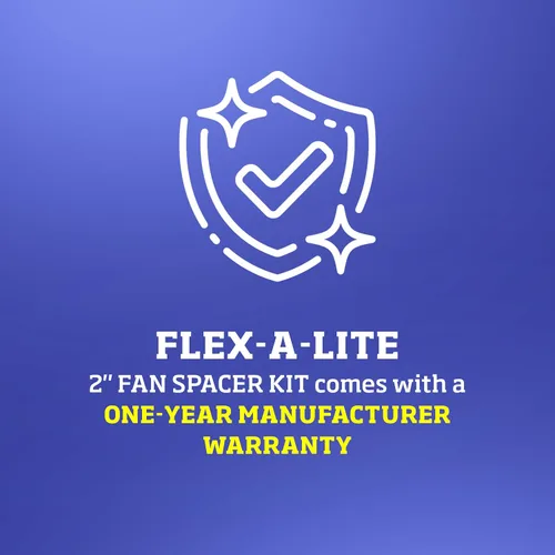 Miniatura 4 de Flex-a-lite 14556, kit de espaciadores de ventilador, acabado sin pulir, 2