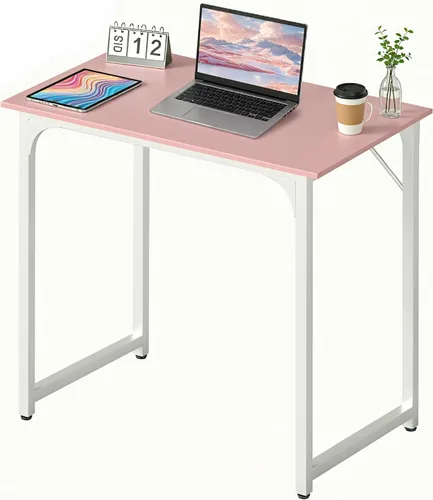 Miniatura 30 de BestOffice Escritorio para computadora, escritorio de oficina en casa, estilo moderno y simple para oficina en casa, estudio y escritura