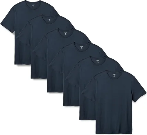 Miniatura 14 de Amazon Essentials Camiseta de manga corta con cuello redondo para hombre, ajuste regular, paquete de 6