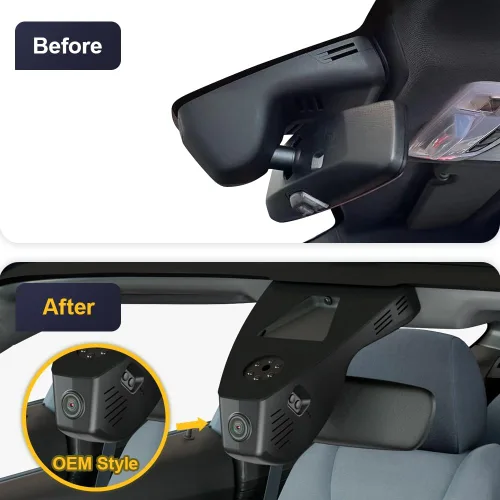 Miniatura 3 de Fitcamx Adaptador de cámara de tablero delantera 2K+trasera 1080P para Toyota GR Supra 2020-2026 (HD2-4031), estilo OEM, video HD de 2 canales, WiFi