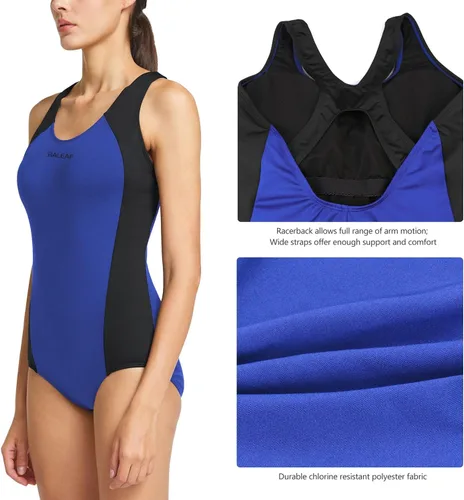 Miniatura 2 de baleaf Traje de baño deportivo de una pieza con espalda cruzada para mujer