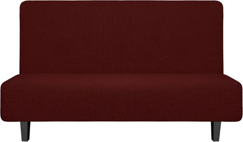 Miniatura 33 de Easy-Going - Funda elástica para futón, cubierta para sofá cama sin brazos, protector de muebles sin reposabrazos con parte inferior elástica