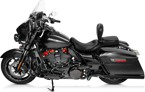 Miniatura 6 de C.C. RIDER Almohadilla de respaldo para conductor con soporte para Harley Touring CVO Street Glide Road Glide Electra Glide Road King 2009-2023
