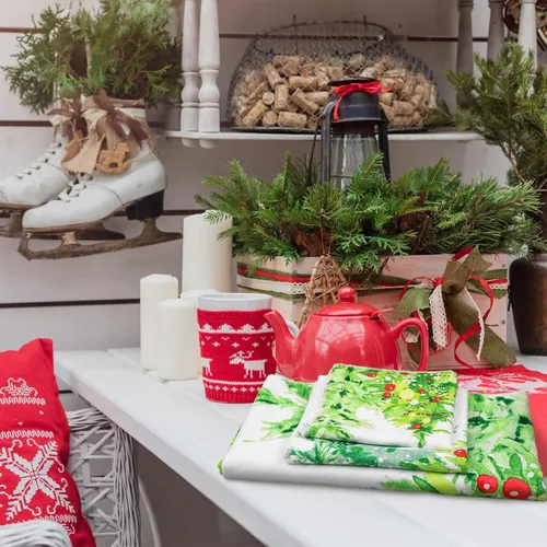 Miniatura 7 de Preboun Juego de 3 toallas de baño de árboles de Navidad, toallas de mano ligeras de Navidad, toallas de baño de árbol verde de invierno, toallas